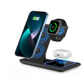 15W 3 in 1 Wireless Charging Station, Foldable Wireless Charger Stand Compatible with AirPods & Apple Watch Fast Charging Dock