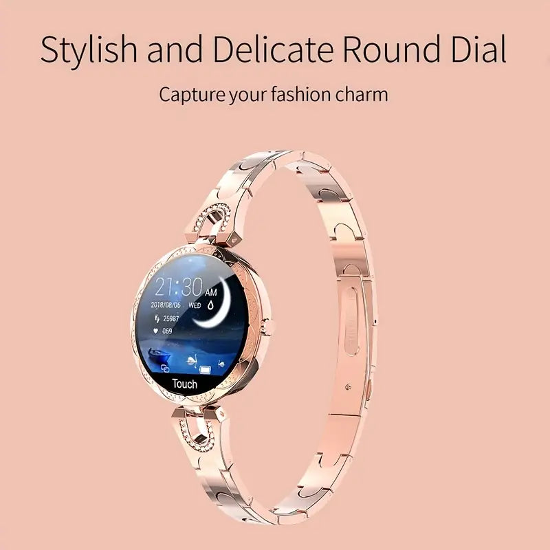 Rose Golden Women's Smartwatch - Health, Fitness, Sleep Tracker-1