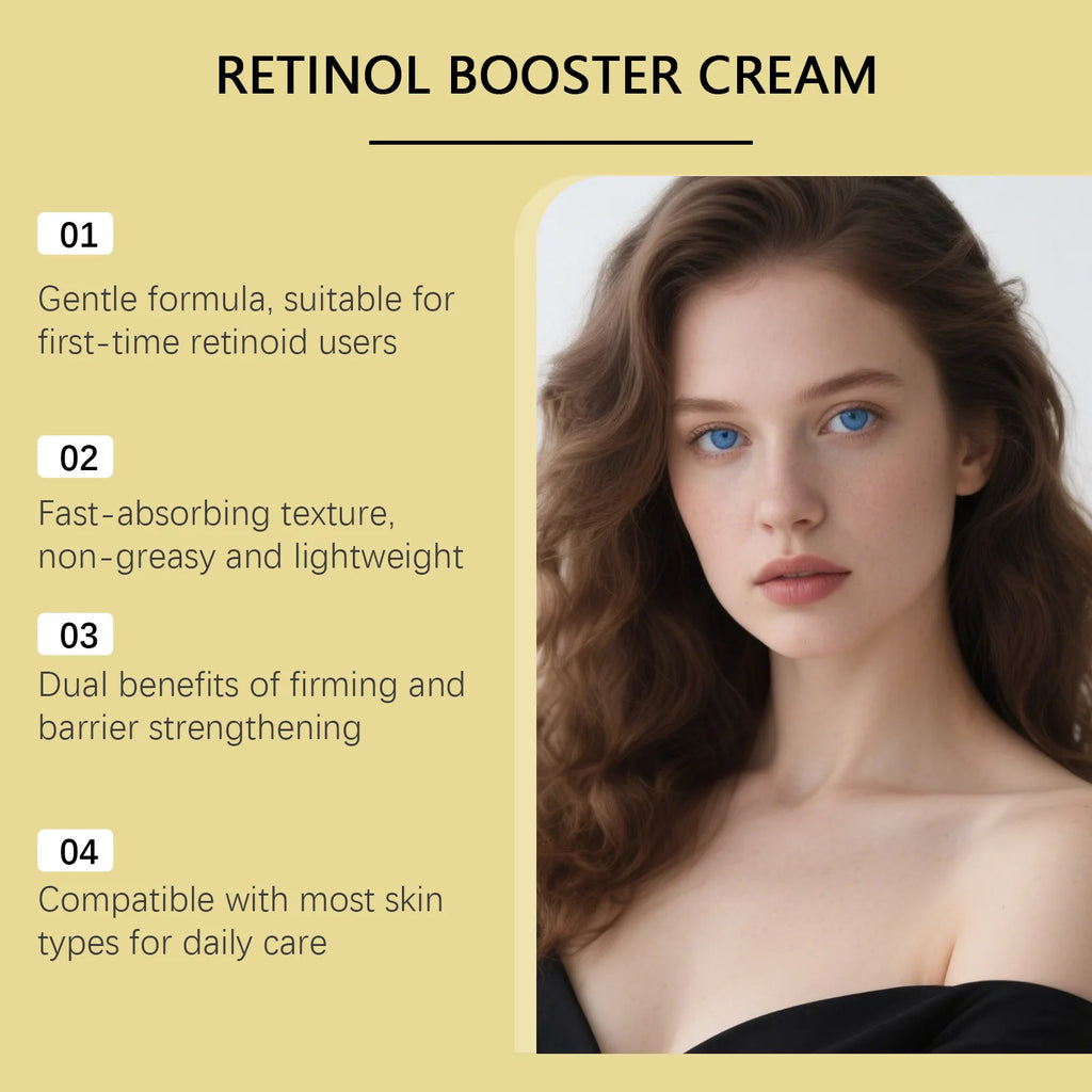 Firming Face Cream with Retinol Strengthening Tighten Skin Barrier Repair Moisturizing Facial Rejuvenation Caffeine Eye Cream