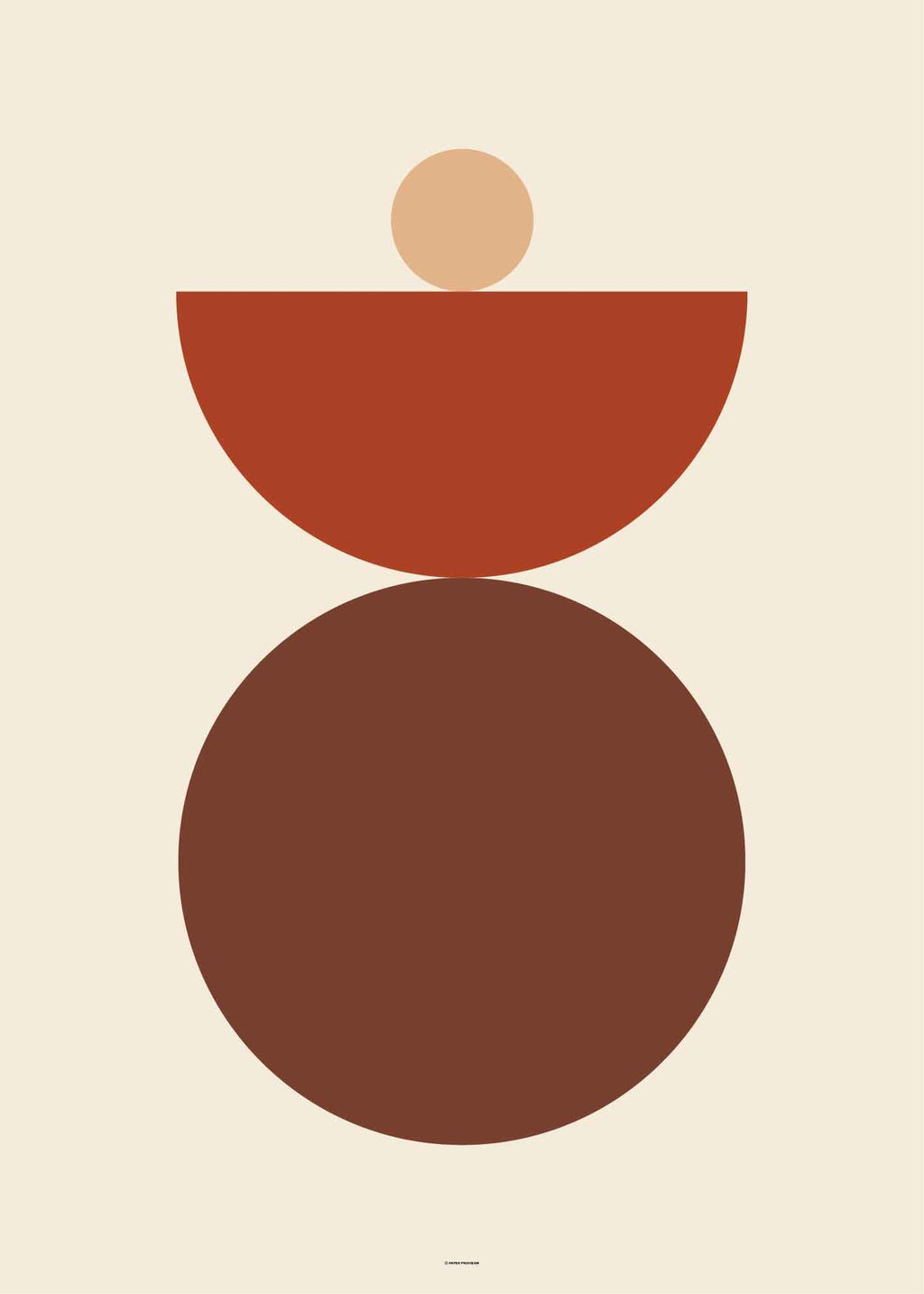 Abstract Shapes Vintage Red