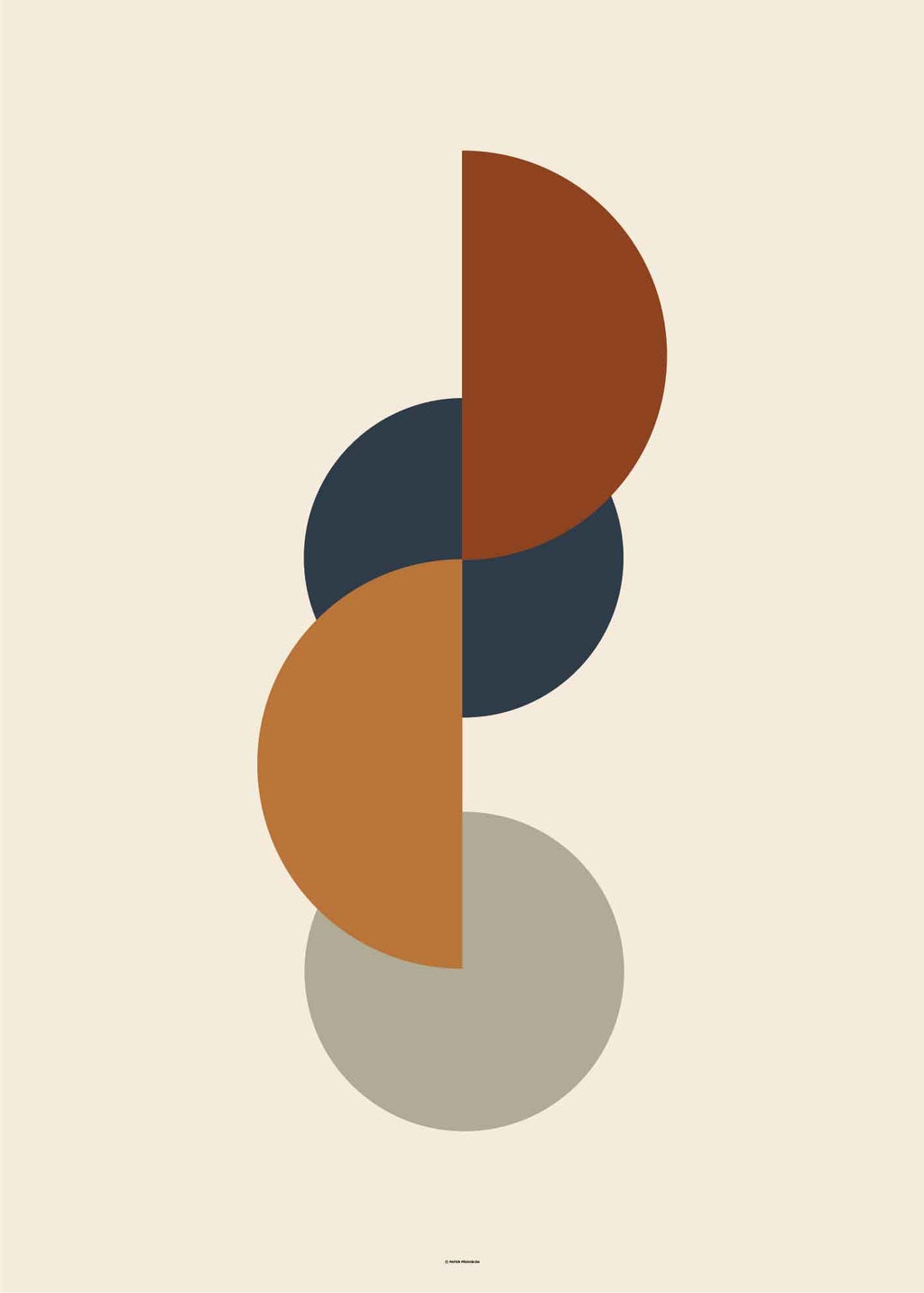 Abstract Shapes Vintage Tones 2