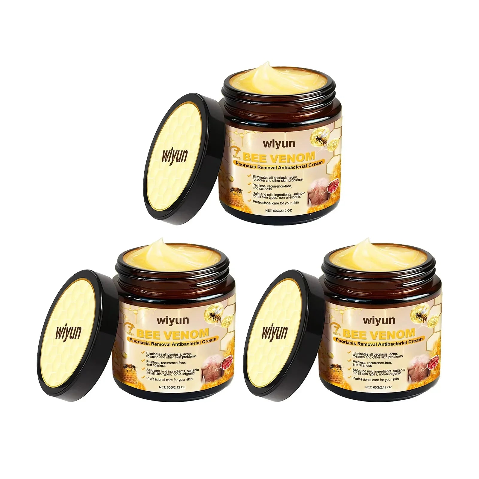 Bee Venom Body Cream 60g for Dry Skin Relief-5