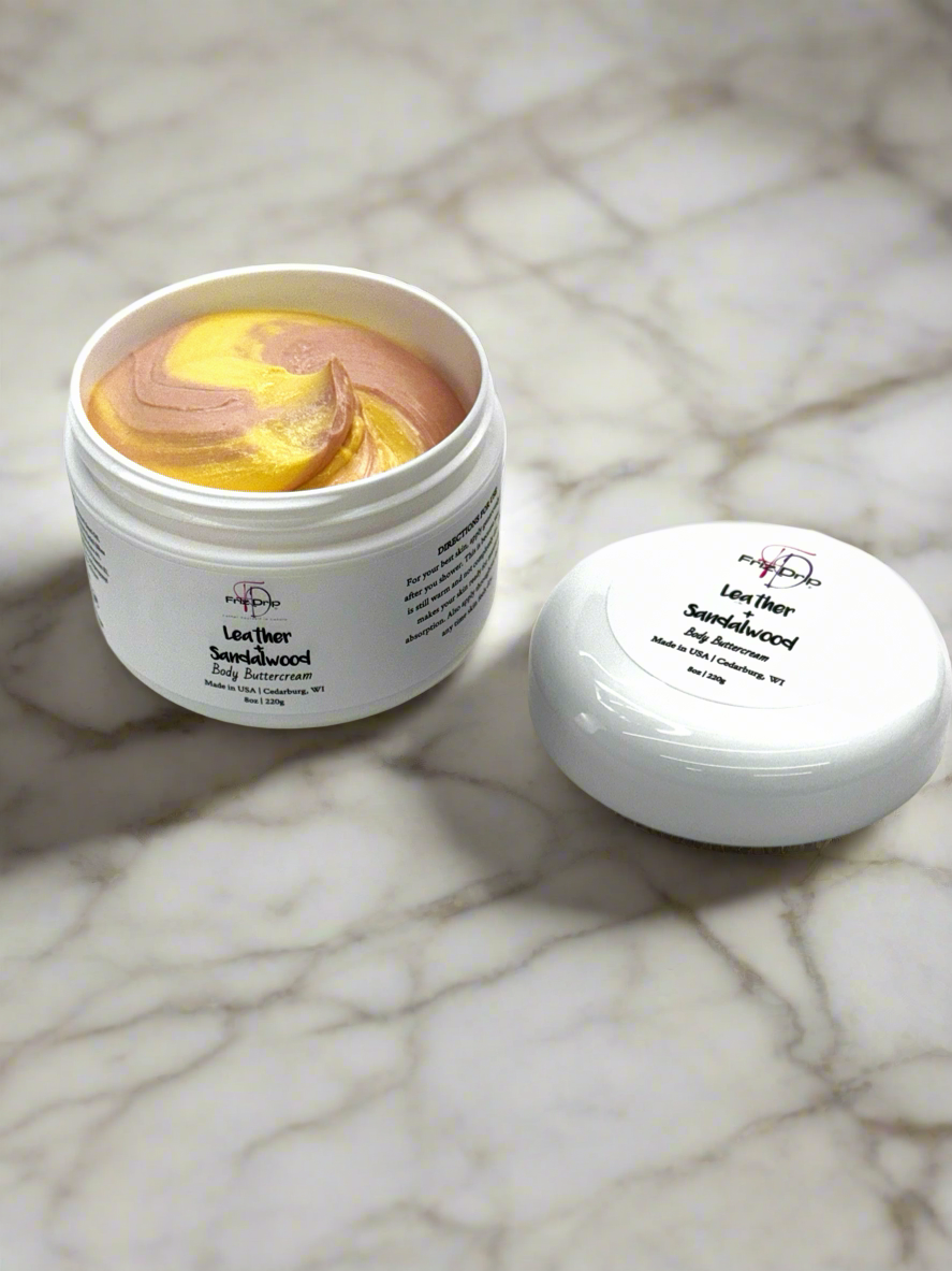 Leather + Sandalwood Body Cream-1