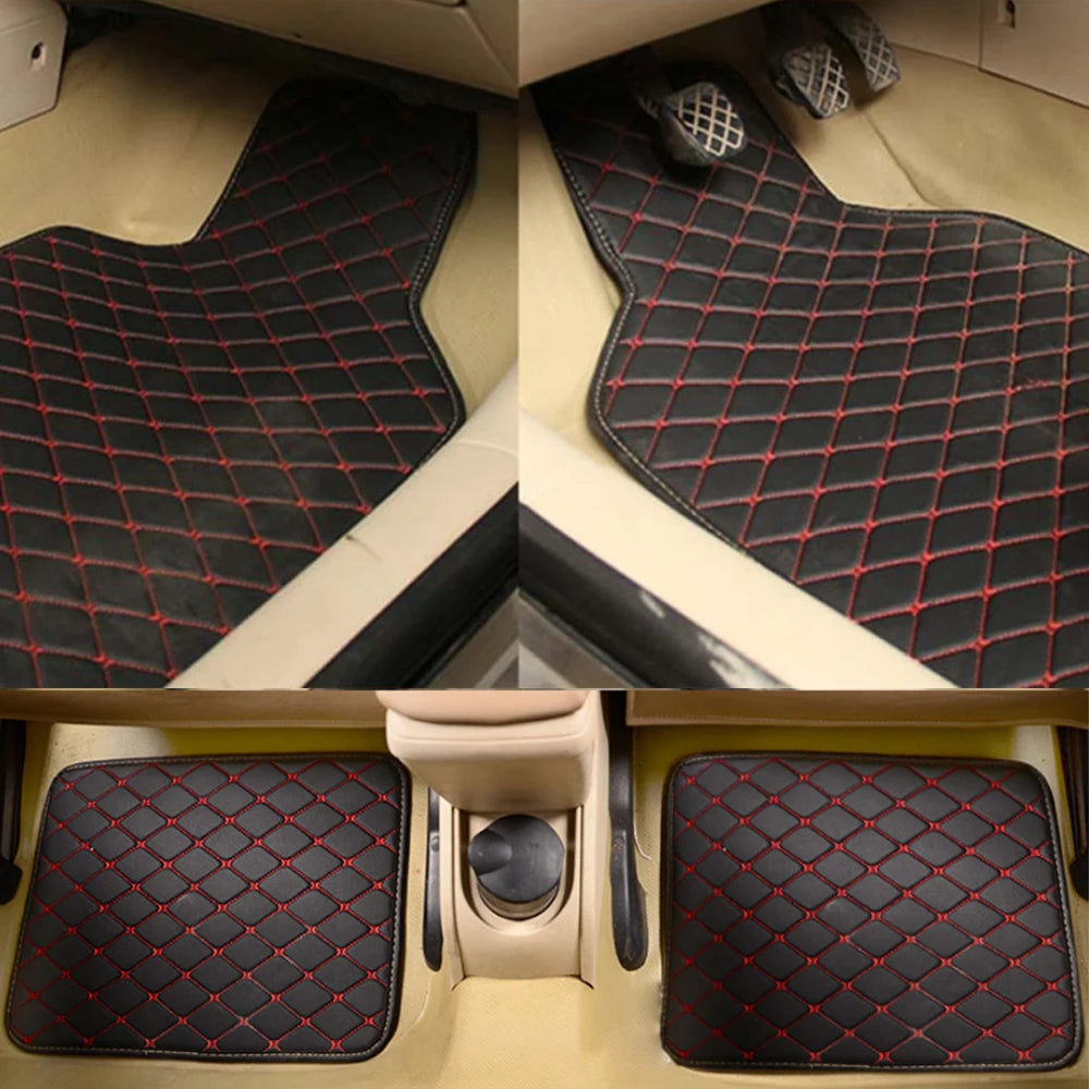 Alfombrillas Universales de Piel Sintética para Coche 4 piezas – Varios Colores