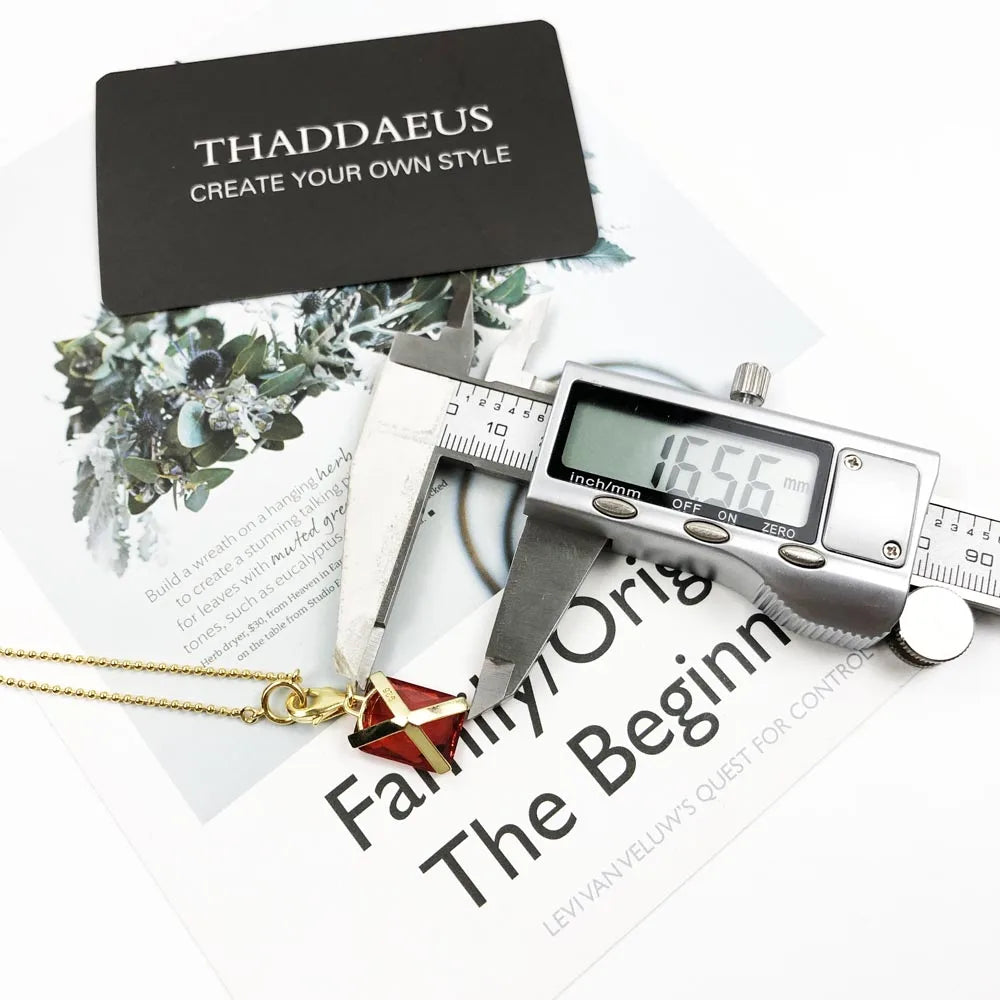 Charm Necklace Square Stone, Autumn New Fine Jewelry Highlight a Timeless Europe 925 Sterling Silver Bijoux Gift For Women