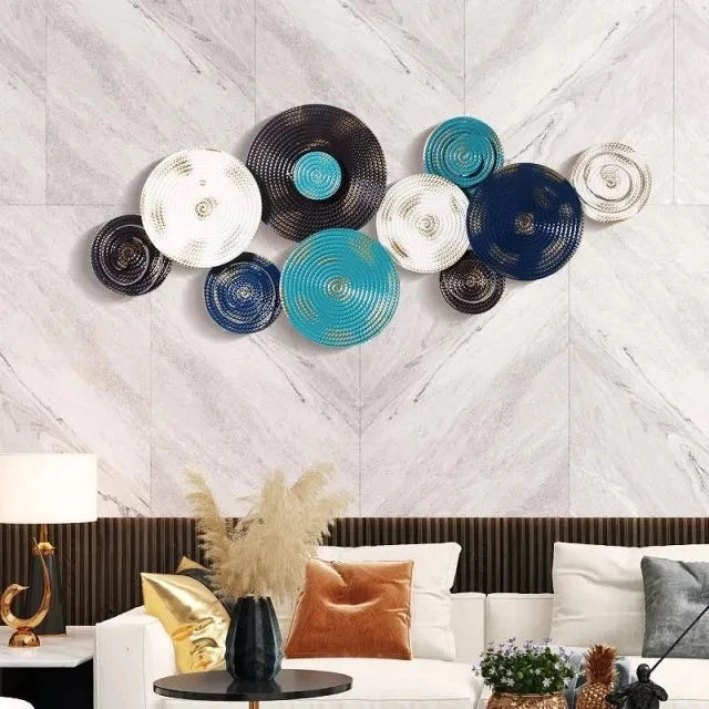 137*59cm Nordic Light Luxury Metal Decoration Wall Pendant Home Decor Iron Art Wall Hanging Model Room Wall Decoration