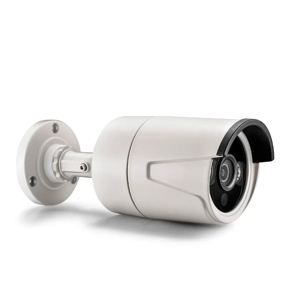 Cámara de seguridad IP POE exterior AZISHN 4K 8MP, H.265, CCTV Bullet impermeable