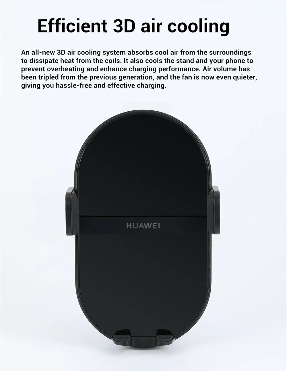 Huawei SuperCharge Wireless Car Charger 50W Max Intelligent Both Side Sensor Mounting Dual Charging 3D Cooling Fast Charger