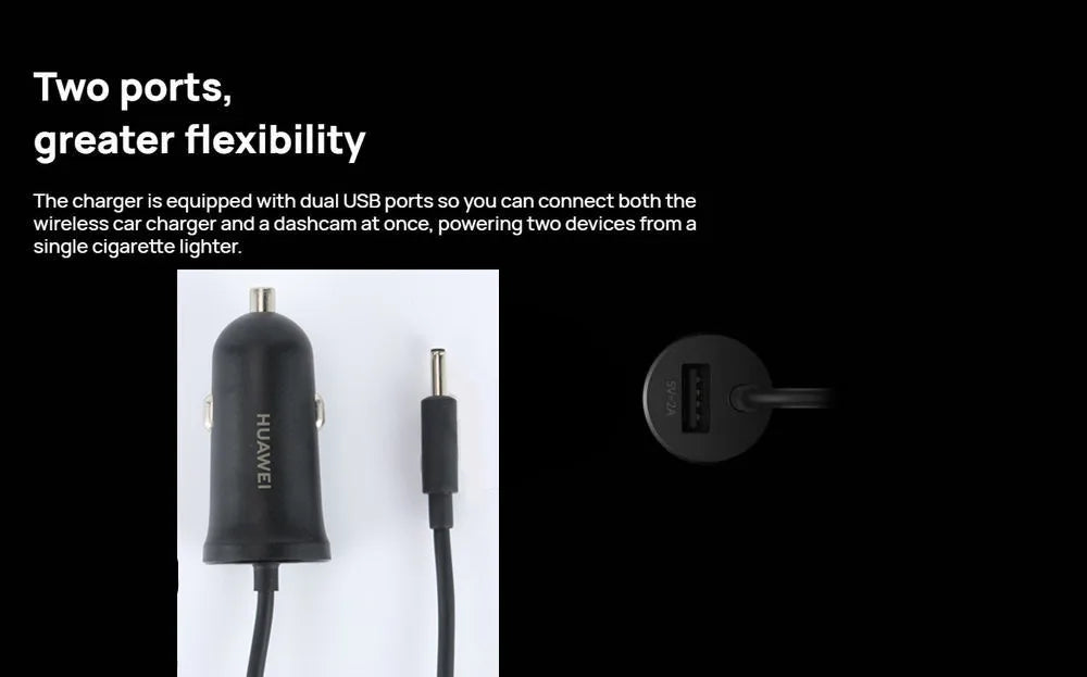 Huawei SuperCharge Wireless Car Charger 50W Max Intelligent Both Side Sensor Mounting Dual Charging 3D Cooling Fast Charger