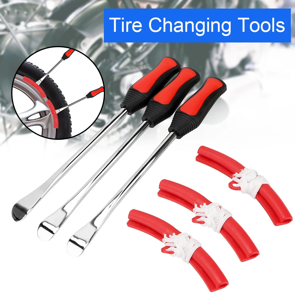 Bicycle Motorcycle Tire Changing Levers Auto Spoon Tire Kit Changing Lever Tools Rim Protector Professional Tire Repair Tool