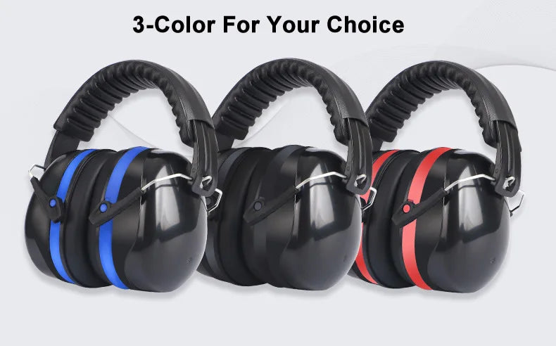 Foldable Anti-Noise Ear Muffs, Sound Reduction Hearing Protection for Work and Shooting