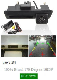 100% Brand 170 Degree 1080P CCD Vehicle Rear View Camera for VW Passat Golf Jetta Tiguan Touareg B6 B7 For Audi A3 A4 A5 A6 S5
