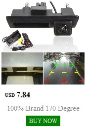 100% Brand 170 Degree 1080P CCD Vehicle Rear View Camera for VW Passat Golf Jetta Tiguan Touareg B6 B7 For Audi A3 A4 A5 A6 S5