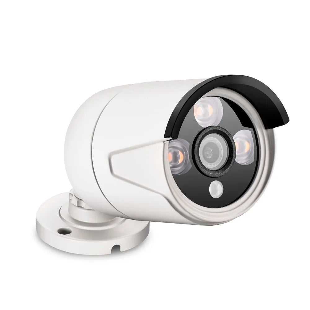 Cámara de seguridad IP POE exterior AZISHN 4K 8MP, H.265, CCTV Bullet impermeable