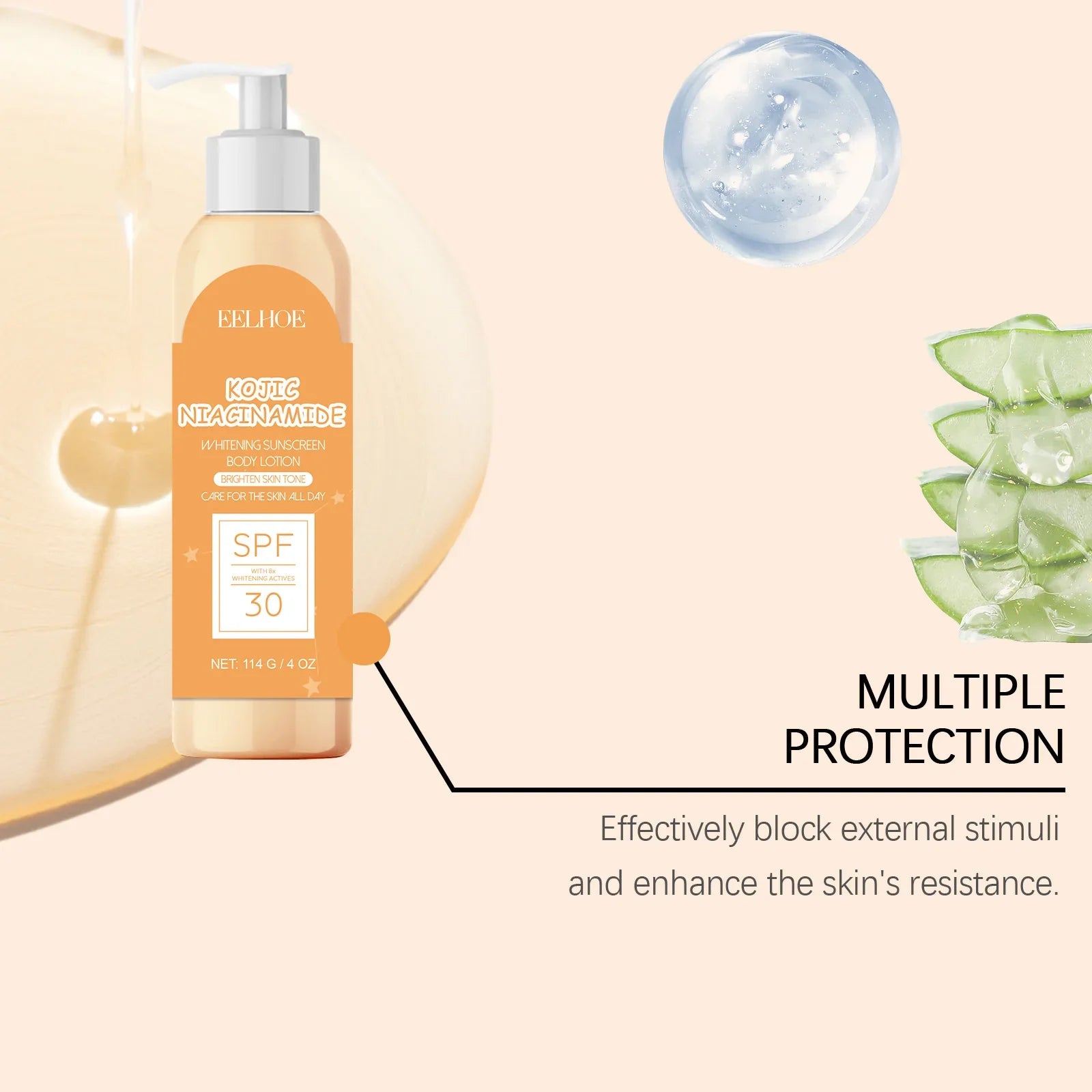 Kojic Acid Body Lotion SPF 30+ UV Protection Cream-2