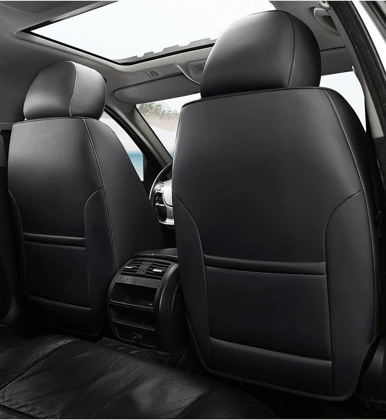 Universal Car Seat Covers  Full Covered Durable Leather Seat Cushion for 90% Sedan SUV 8 Colors Set Include Front and Rear Cover