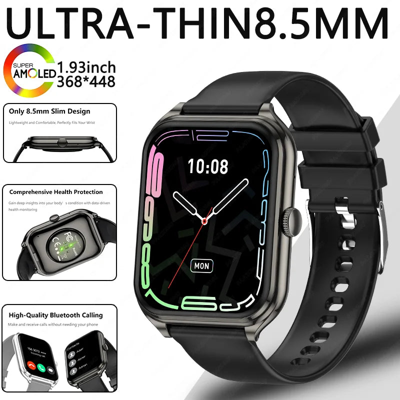 1.93-Inch Ultra-Thin AMOLED Smartwatch with Wireless Calling