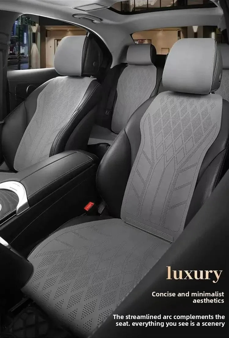 High Quality Suede Cover Universal High-end Car Seat Cover Breathable Seat Anti-slip Luxury Car Protection Thin Suede Seat Cover