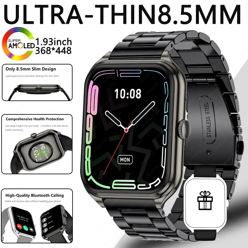 1.93-Inch Ultra-Thin AMOLED Smartwatch with Wireless Calling