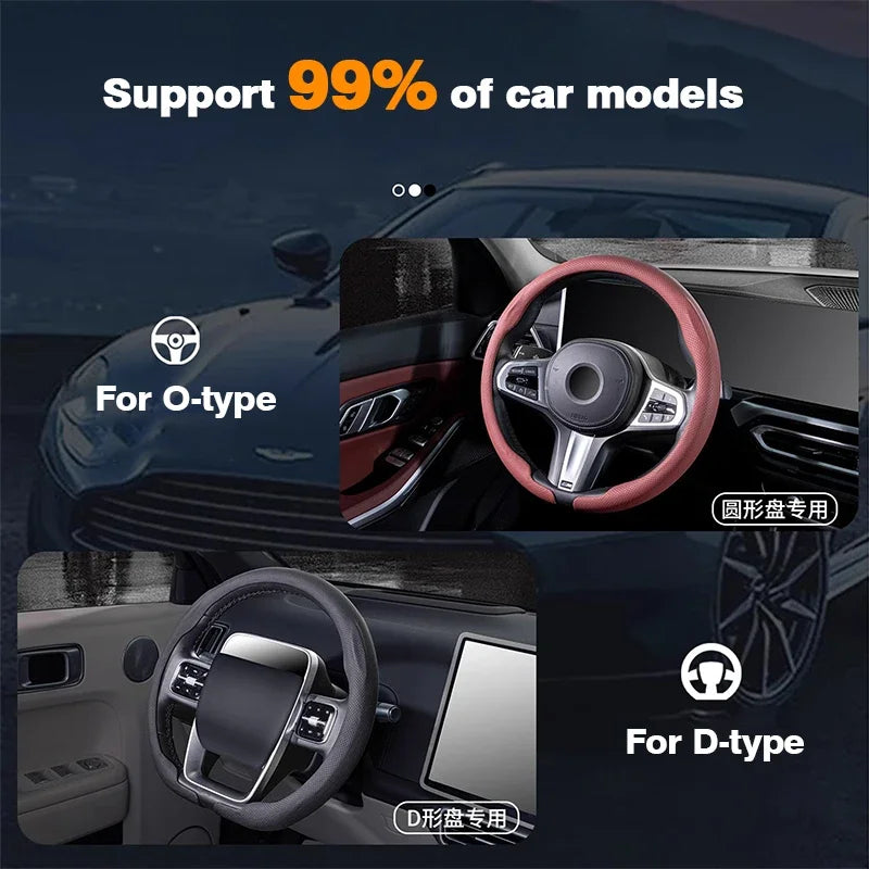 Steering Wheel Cover for Volkswagen – Golf 7, Touran, Polo, Jetta, Passat B8, Tiguan