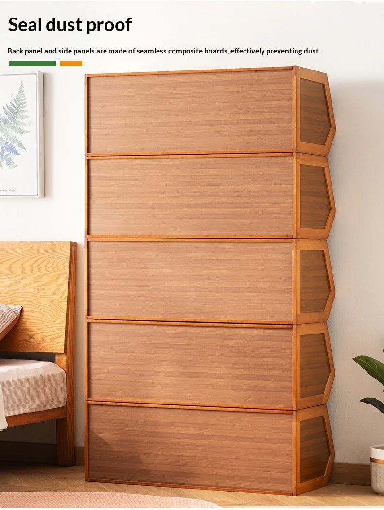 Modern Storage Cabinet Bookcase – Display Dresser with Adjustable Shelves & Doors