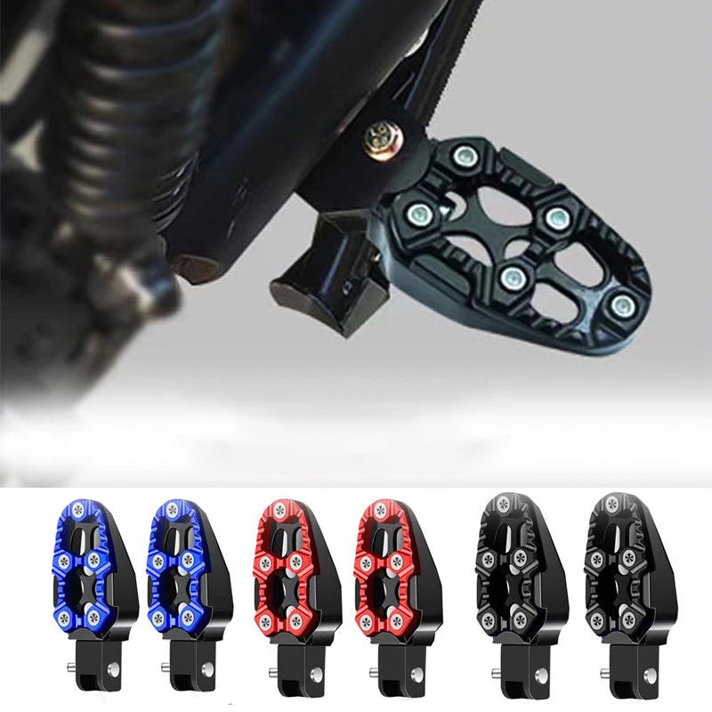 Accesorios para modificación de motocicletas: pedal de pie de aleación de aluminio, pedal trasero, pedal antideslizante