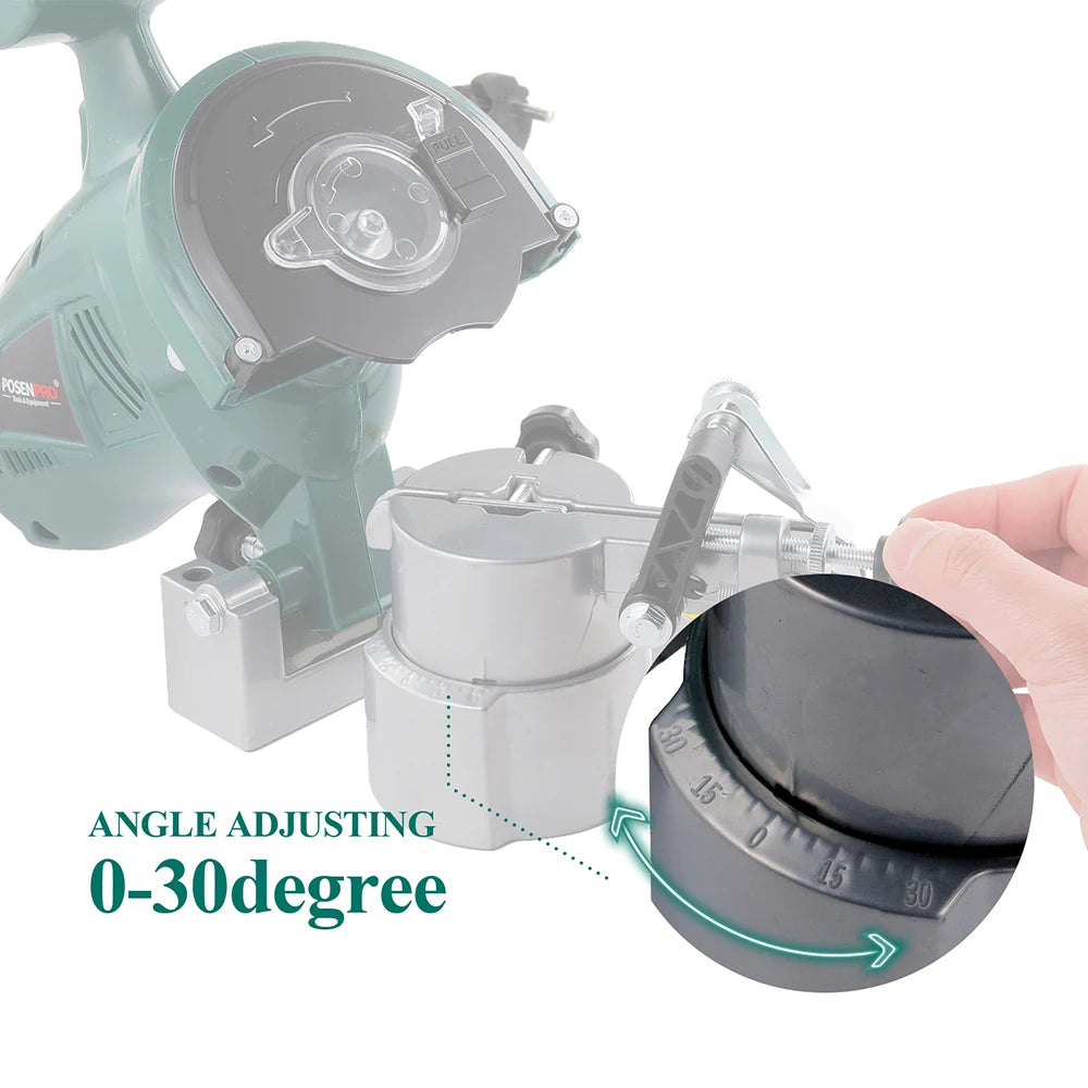 POSENPRO 250W Electric Chainsaw Sharpener — Portable 4" Power Sharpener for Saw Chains & Garden Tools