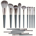 Luxury 14-Piece Makeup Brush Set Professional Full Face & Eye Detail Brushes Super Soft for Foundation Blush Application