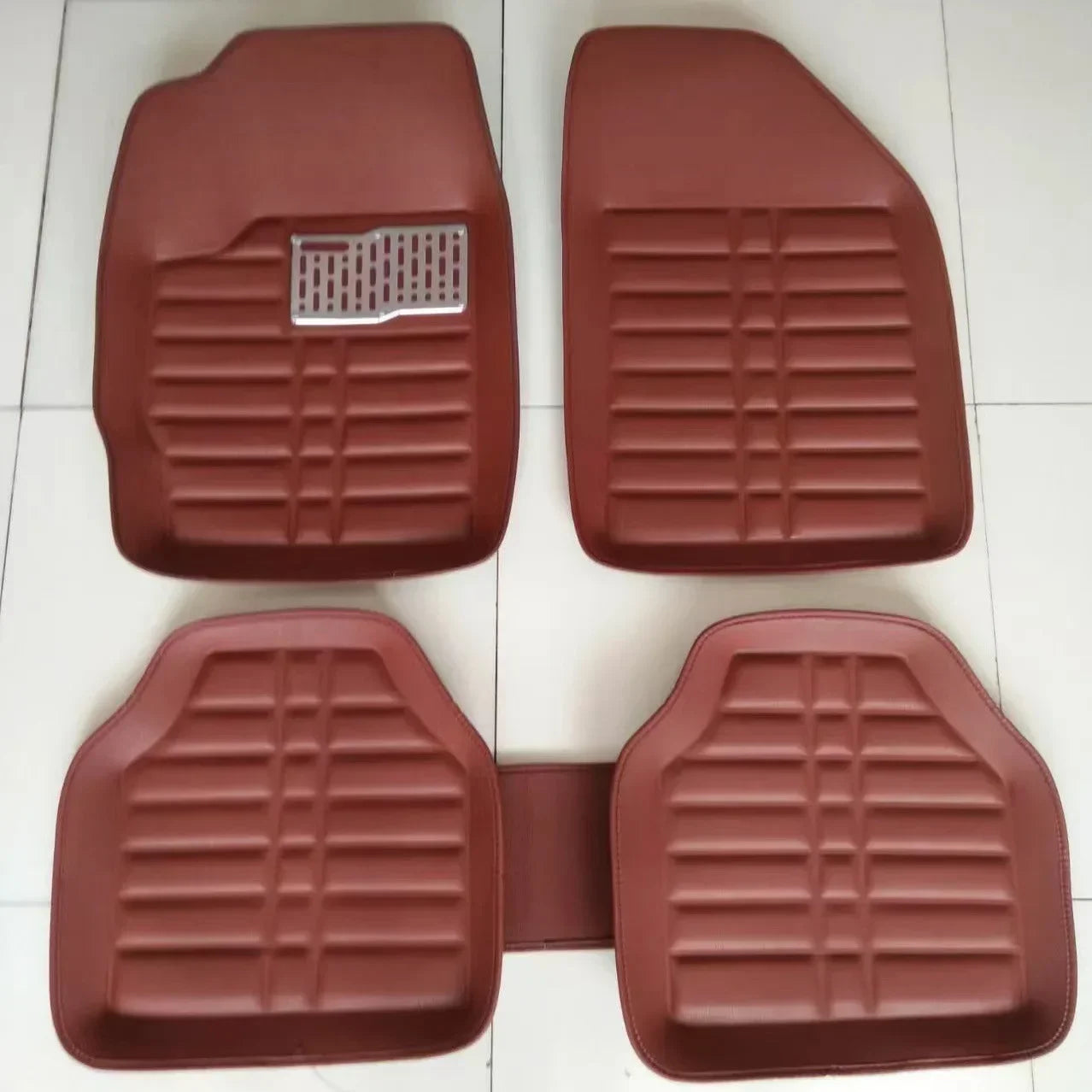 5pcs Universal Car Auto Floor Mats FloorLiner Front&Rear Carpet All Weather Mat