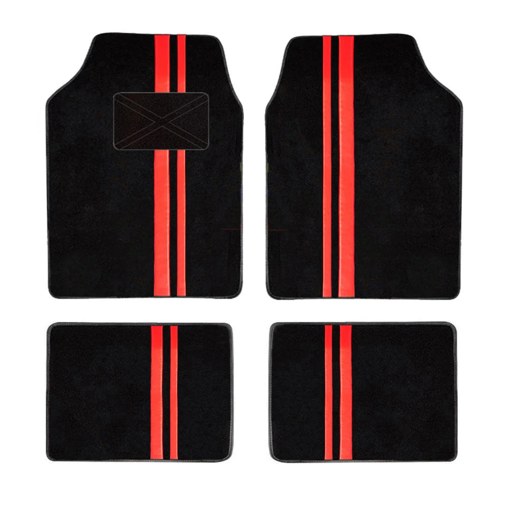 4pcs Universal Car Floor Mats  Auto Foot Pad Protector Waterproof  Rugs Carpet For Car Automotive Interior ccessories