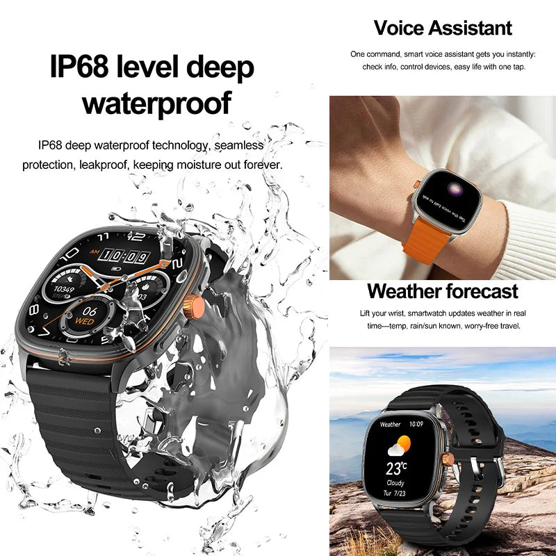 1.39-Inch AMOLED Smartwatch with NFC, Bluetooth Calling & 100 Sports Modes