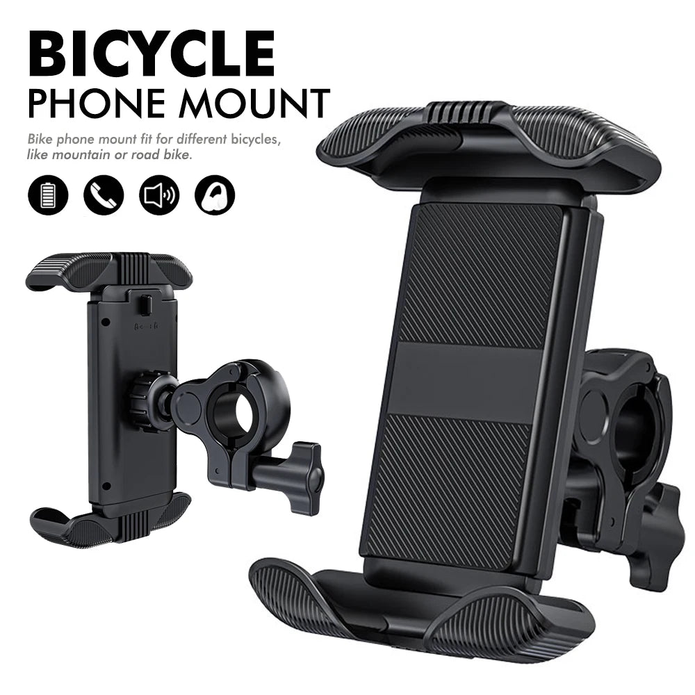 Bike Phone Holder Motorcycle Rearview Mirror Phone Mount Stand Bike Scooter Handlebar Cradle Clip Outdoor Navigation Universal