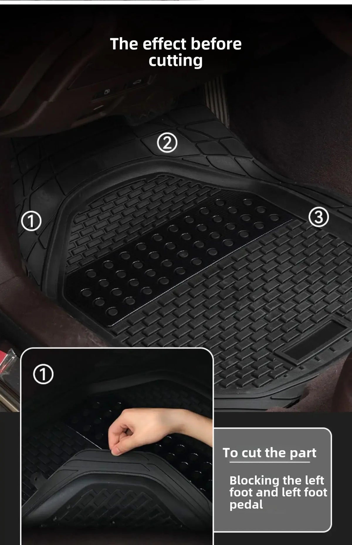 Alfombrillas de goma universales para coche para todas las estaciones Alfombrillas impermeables Alfombrillas protectoras para el interior de vehículos para automóviles