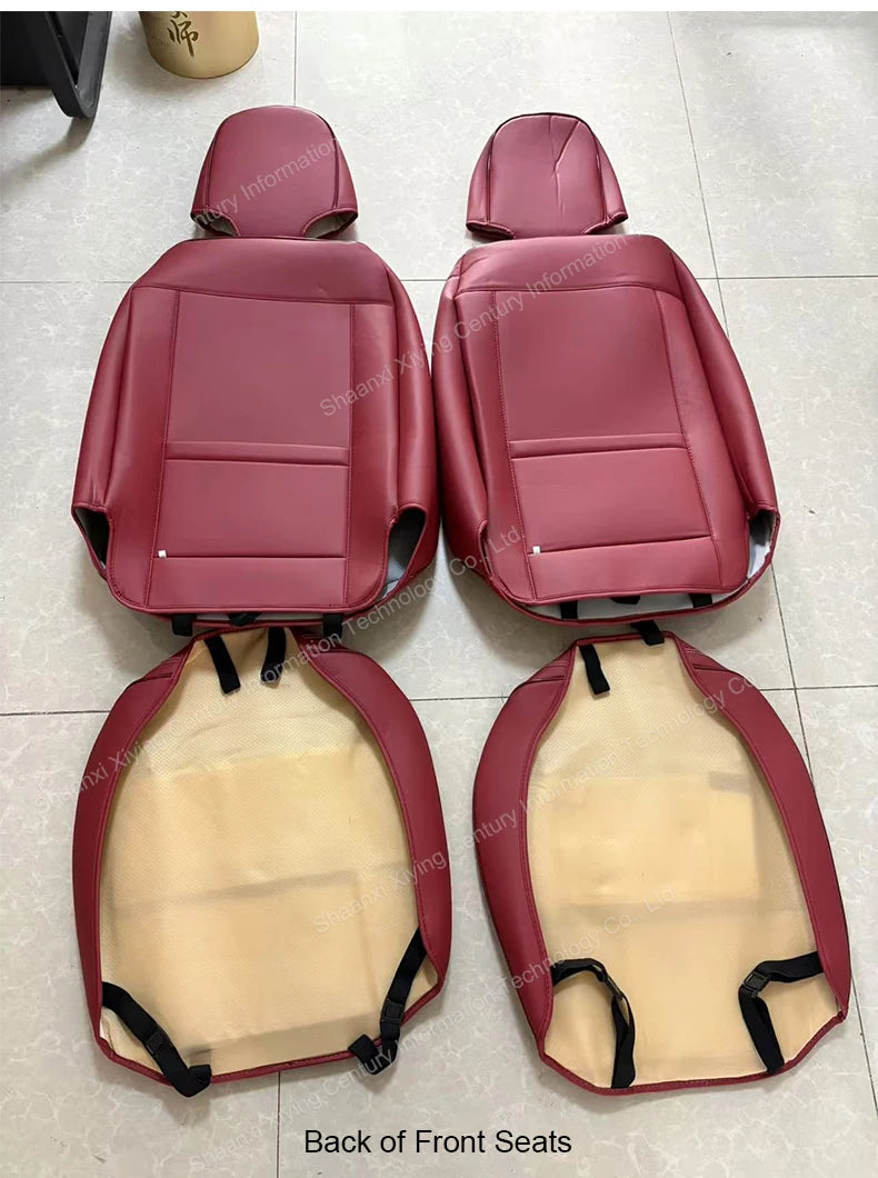 Universal Car Seat Covers  Full Covered Durable Leather Seat Cushion for 90% Sedan SUV 8 Colors Set Include Front and Rear Cover
