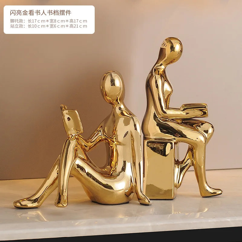 Creative Sitting Doll Figurine Desktop Ornament