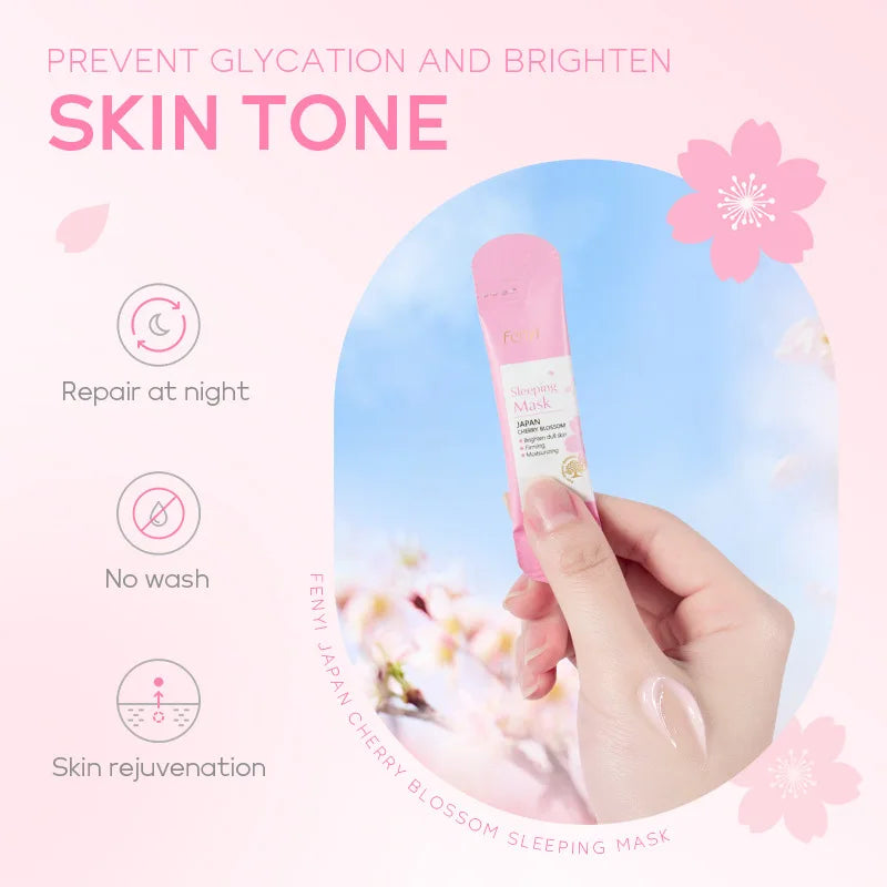 LAIKOU Sakura Skin Care Set – 9pcs Korean Skincare Kit with Cleanser, Toner, Cream & More