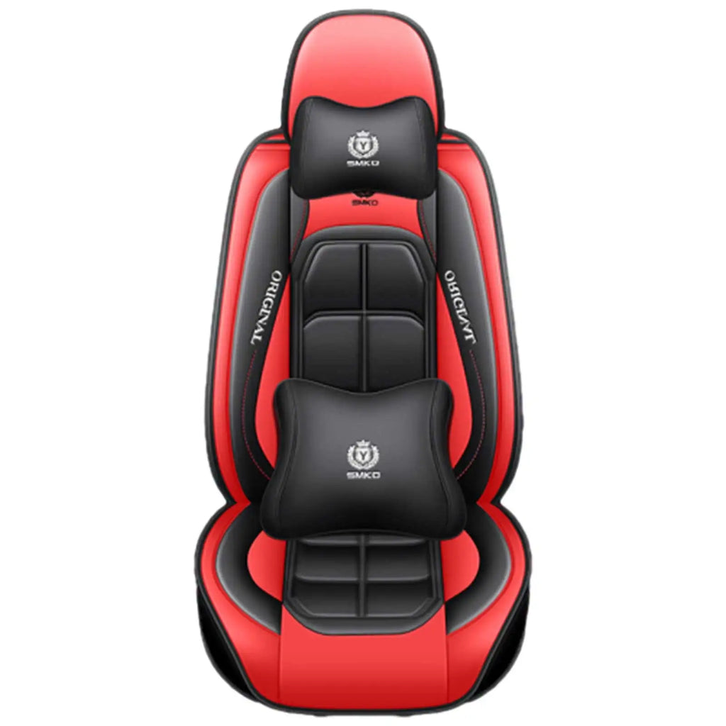 Universal Leather Cover Pu Car Seat Sporty Design Fit For Most Car Suv Truck Four Season Seat Cover For Car Accessories Interior
