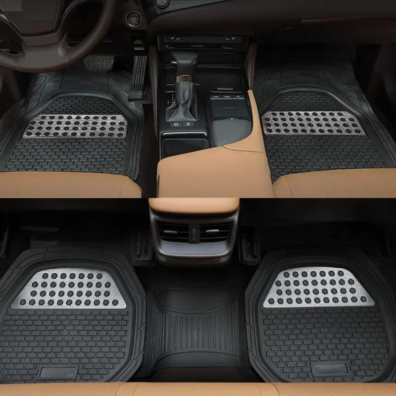 All Season Universal Rubber Auto Floor Mats Car Waterproof Carpet Mats Vehicles Interior Floor Protective mats For Automobiles