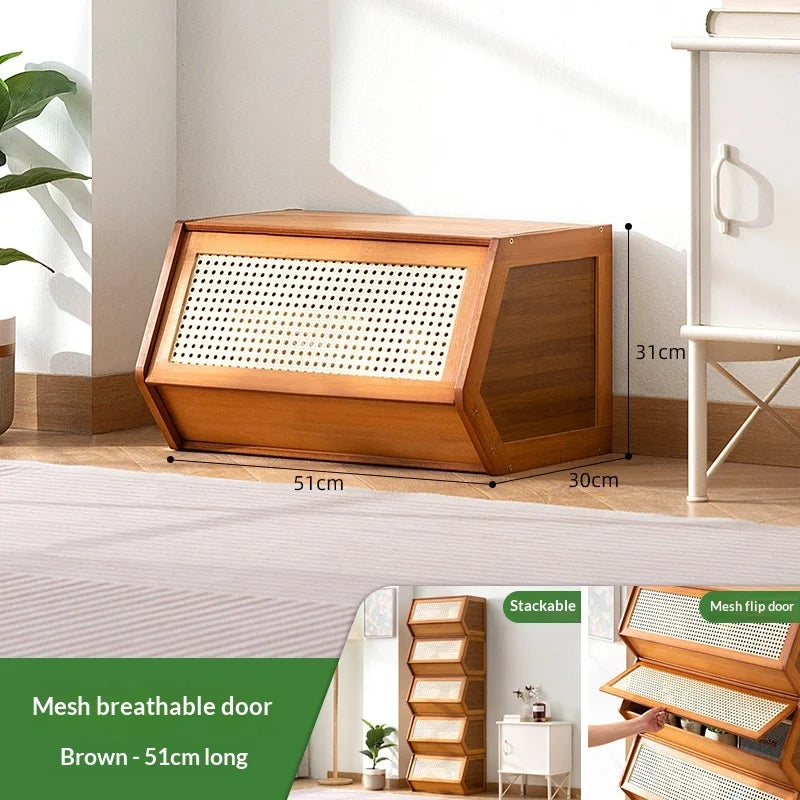 Modern Storage Cabinet Bookcase – Display Dresser with Adjustable Shelves & Doors