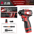 CHIGO 18V Brushless Cordless Drill Driver 80N.m — Li-ion Battery Included