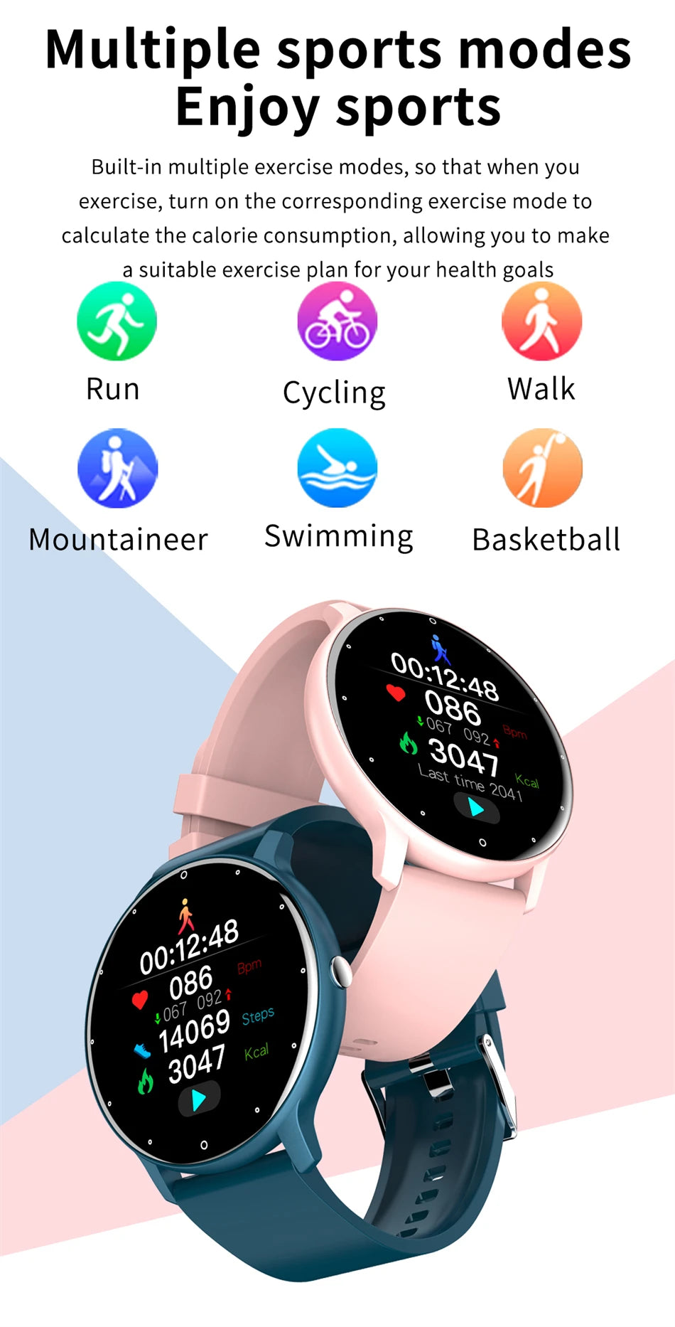 LIGE Smartwatch for Women & Men – Bluetooth Calls and Fitness Tracking