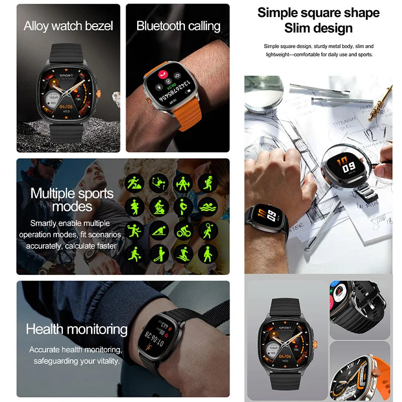 1.39-Inch AMOLED Smartwatch with NFC, Bluetooth Calling & 100 Sports Modes