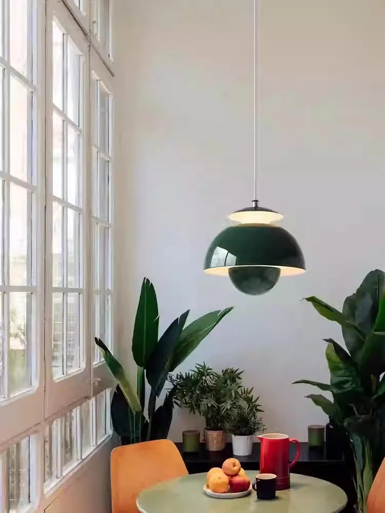 Nordic Semicircle Pendant Light – Modern Hanging Lamp for Living Room & Bedroom