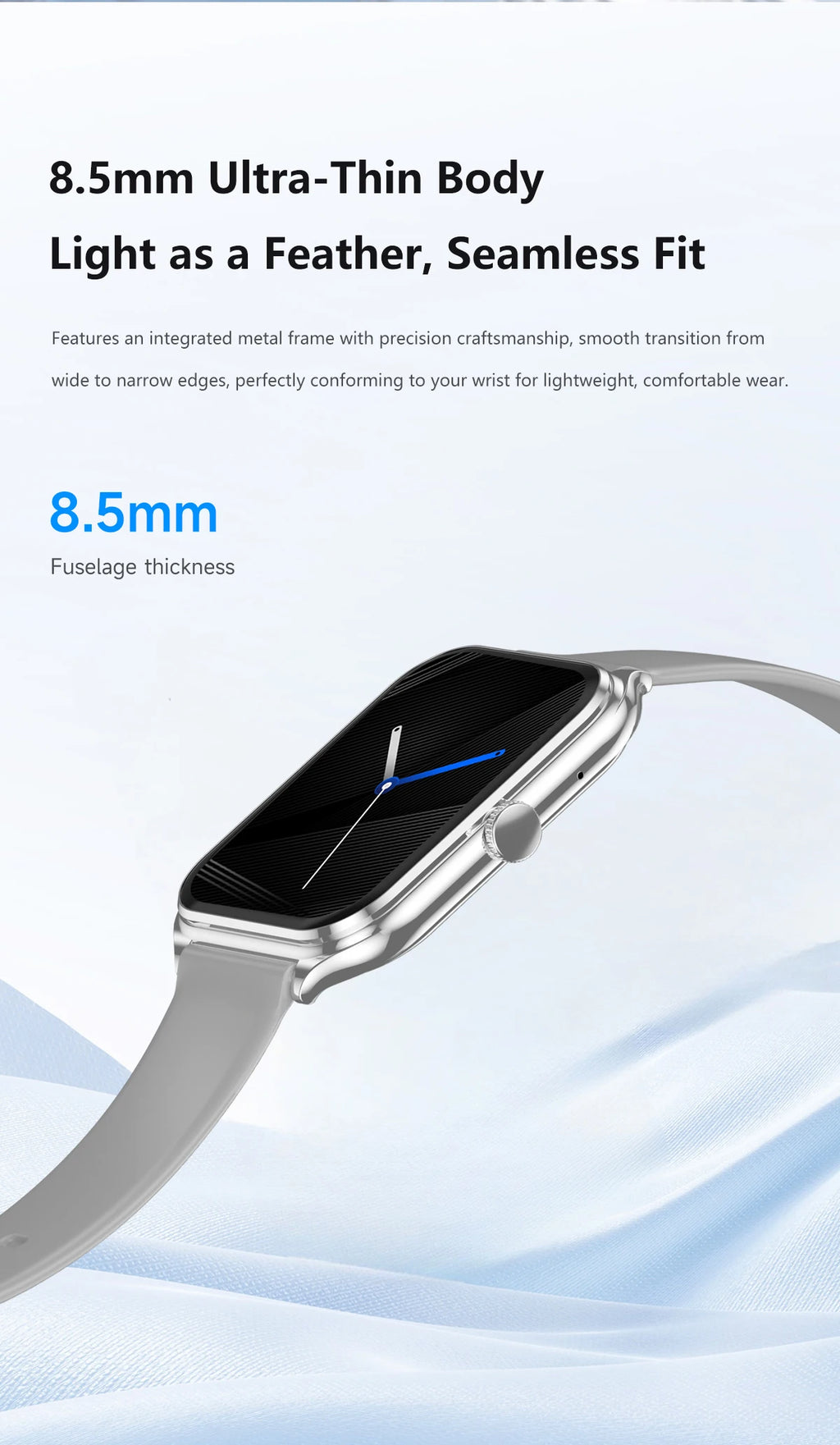 1.93-Inch Ultra-Thin AMOLED Smartwatch with Wireless Calling