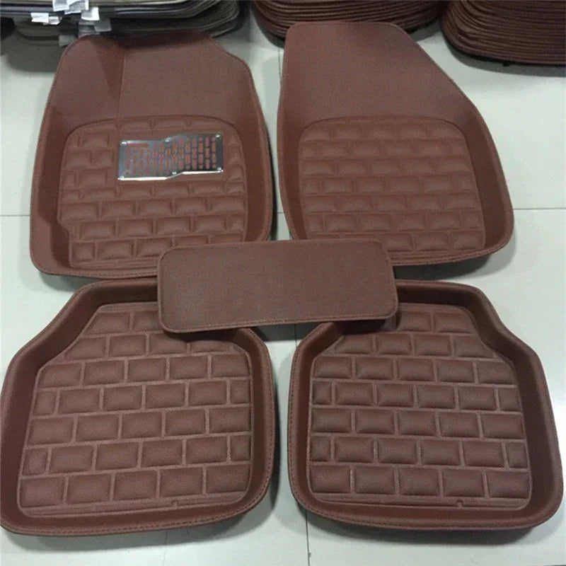 Car floor mat universal anti slip mat new car interior PU leather durable anti slip mat Accessories