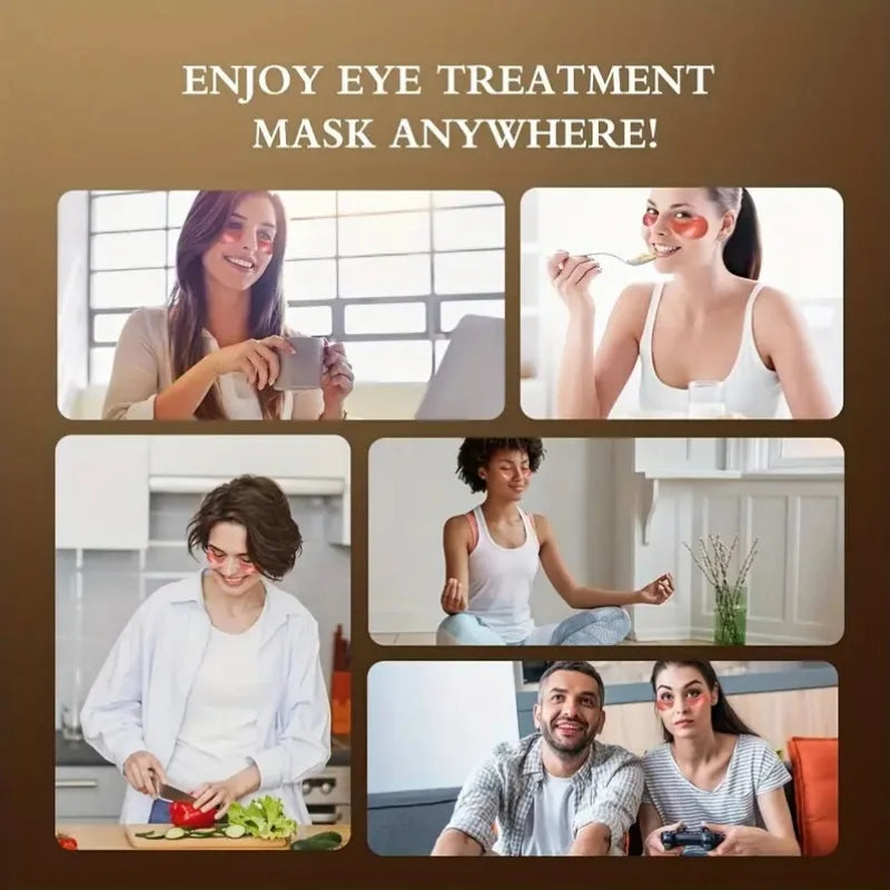 A Box of 60 Caffeine Nicotinamide Radiant Firming Eye Masks, Rich in Ingredients Beneficial for the Body, Can Be Used on the Entire Face, Releasing Eye Strain at Any Time, Moisturizing, Firming, Alcohol-Free, Suitable for All
