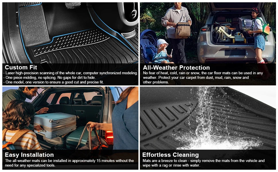 Hyundai Tucson Floor Mats 2022–2025 – All-Weather Full Set