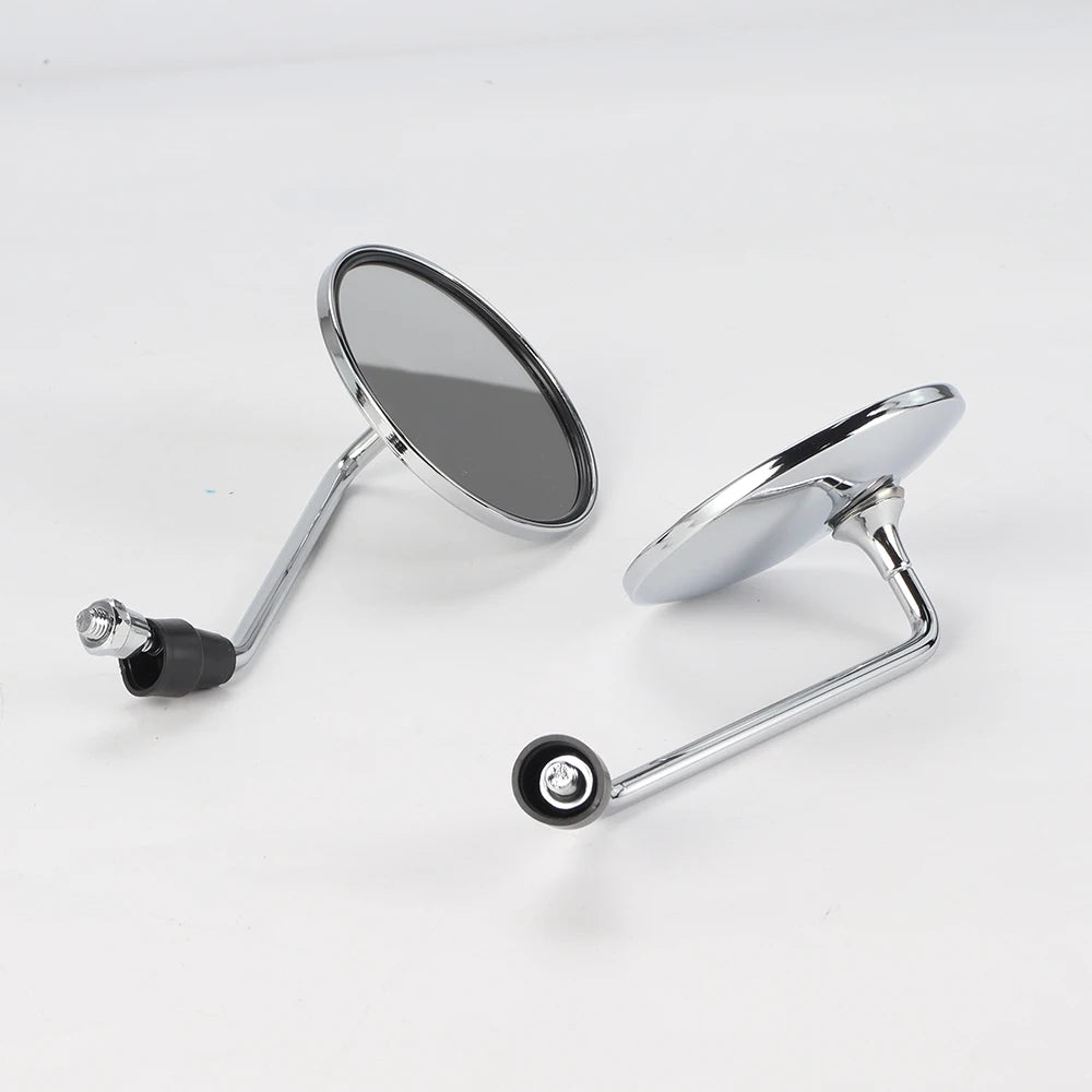 Motorcycle Mirrors Universal 8mm/10mm Round Motorcycle Rear View Side Mirrors Handle Bar for Mountain Bike Dirt Bike ATV