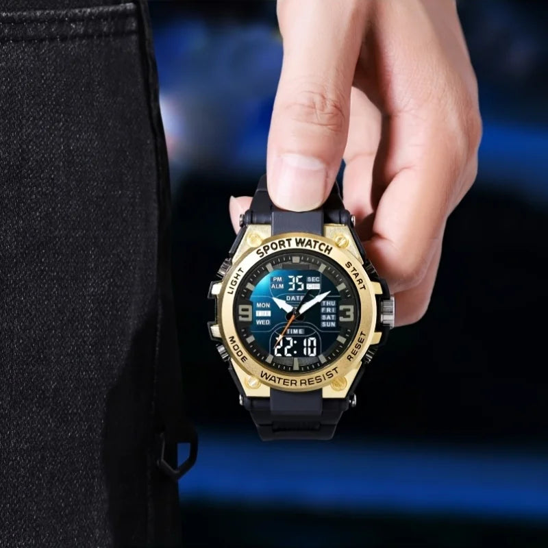 Men's Digital Sports Watch with Alarm, Date and Alloy Case for Outdoor Activities