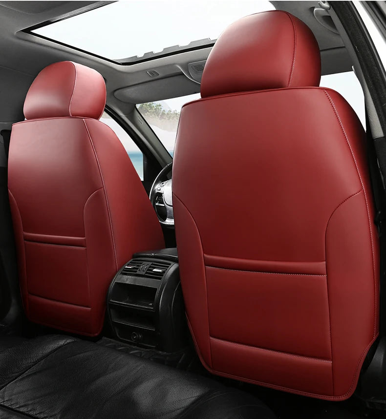 Universal Car Seat Covers  Full Covered Durable Leather Seat Cushion for 90% Sedan SUV 8 Colors Set Include Front and Rear Cover